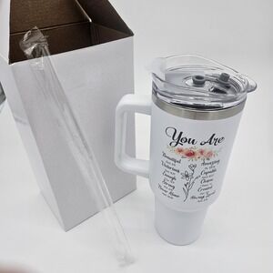 Inspirational 40oz Tumbler 18/8 Stainless Steel Double Wall New